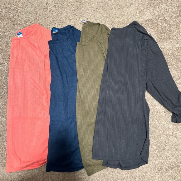 Old Navy Tops - Set of Four Long Sleeve Nursing Tops in Assorted Colors